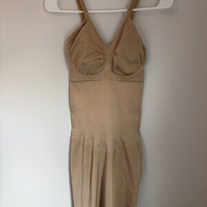 Spanx Sara Blakely Beige Shapewear Slip Dress L